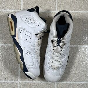 Nike Air Jordan 6 Retro GS 'Midnight Navy 384665-141 Youth Size‎ 7y